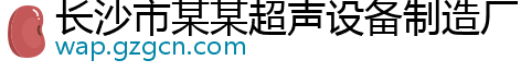 长沙市某某超声设备制造厂